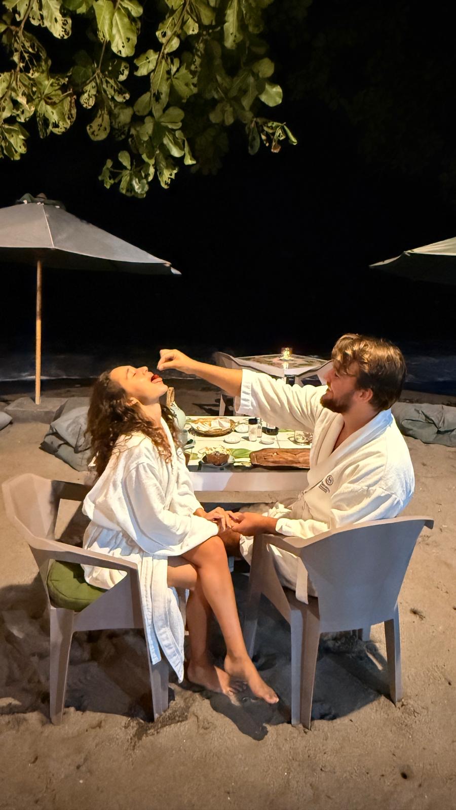 Lombok — dinner on the sand